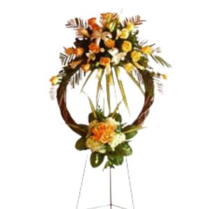 CORONA ARO DE MIMBRE